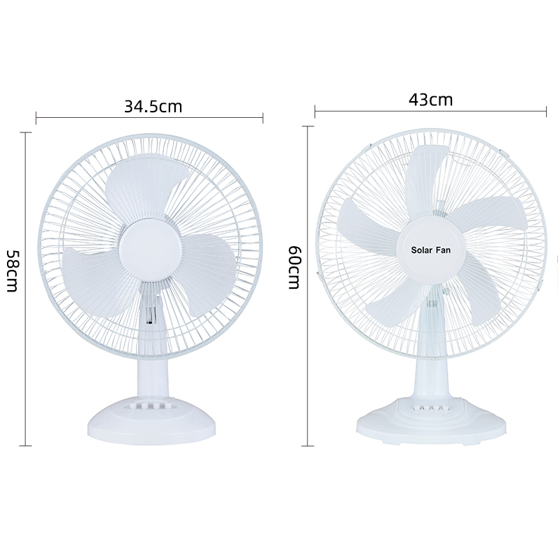 12 İnç Güneş Elektrikli Fan Taşınabilir Güneş Enerjisi Fanı