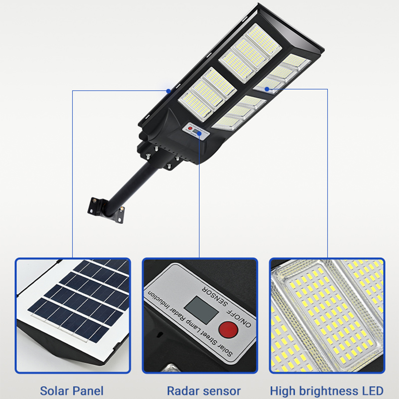 100w 200w 300w Entegre Güneş Enerjili Sokak Lambası