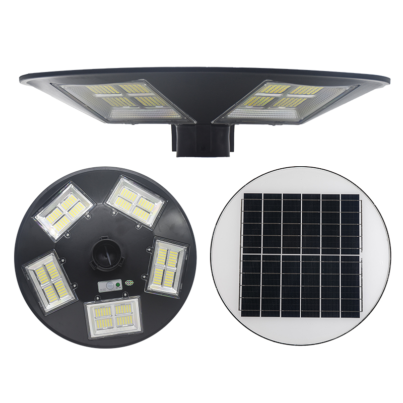  Bahçe, Bahçe, Yol, Otopark için Yuvarlak UFO 300W Led Güneş Sokak Lambası