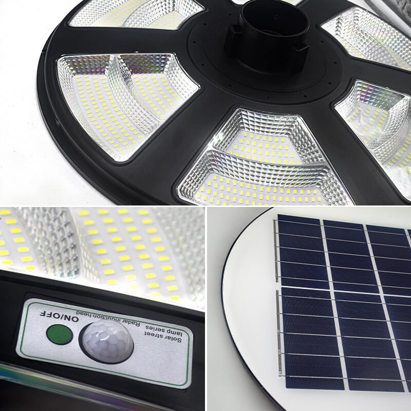 Çıkarılabilir Güneş Enerjili Bahçe Işığı Suya Dayanıklı LED 600W UFO Solar Sokak Lambası